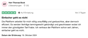 Tarife mit Vorkasse