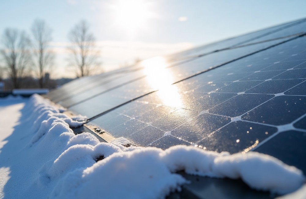 PV-Anlage im Winter