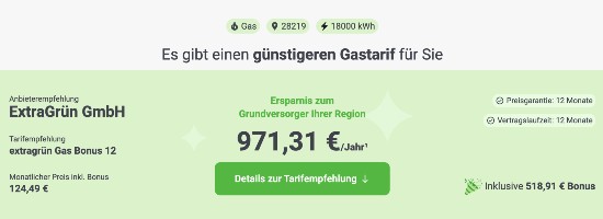 Hier wird Gas günstiger