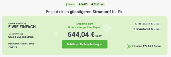 Kilowattstunde Strom
